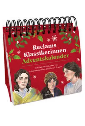  Reclams Klassikerinnen Adventskalender. 24 Weihnachtskarten mit Lebensweisheiten berühmter Frauen | Sonstiges |  Sack Fachmedien