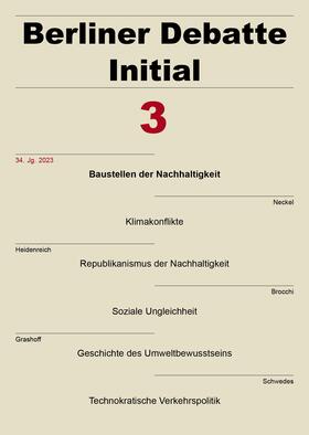  Berliner Debatte Initial 34 (2023) 3 | Sonstiges |  Sack Fachmedien