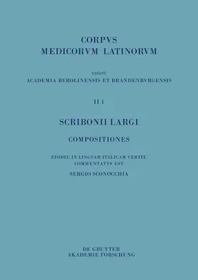 Sconocchia |  Scribonii Largi Compositiones | eBook | Sack Fachmedien