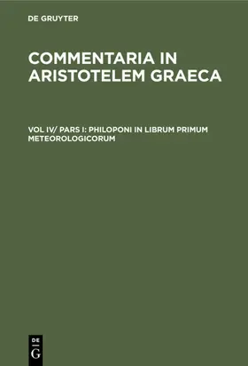  Philoponi in librum primum meteorologicorum | eBook | Sack Fachmedien