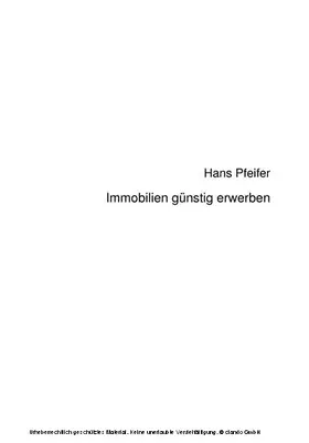 Pfeifer |  Immobilien günstig erwerben. (ARD Ratgeber Geld bei Haufe) | eBook | Sack Fachmedien