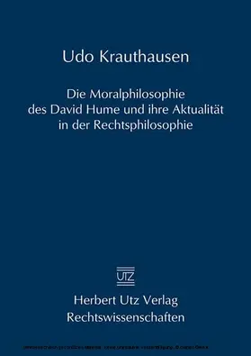 Krauthausen |  Die Moralphilosophie des David Hume und ihre Aktualität in der Rechtsphilosophie | eBook | Sack Fachmedien