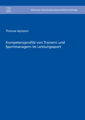 Apitzsch |  Kompetenzprofile von Trainern und Sportmanagern im Leistungssport | eBook | Sack Fachmedien