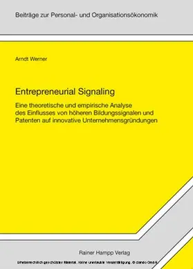 Werner |  Entrepreneurial Signaling | eBook | Sack Fachmedien