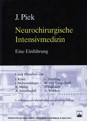 Piek |  Neurochirurgische Intensivmedizin – Eine Einführung | eBook | Sack Fachmedien