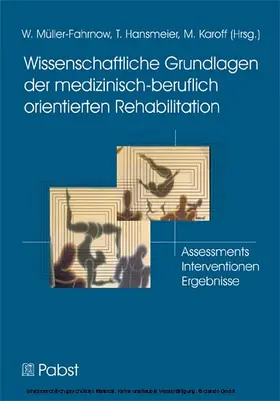 Müller-Fahrnow / Hansmeier / T |  Wissenschaftliche Grundlagen der medizinisch-beruflich orientierten Rehabilitation | eBook | Sack Fachmedien