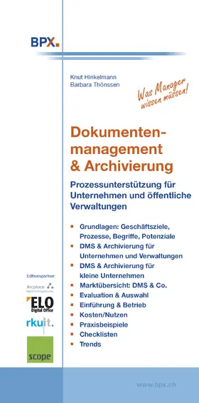 Hinkelmann / BPX |  Dokumentenmanagement & Archivierung | eBook | Sack Fachmedien