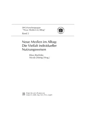 Boehnke |  Neue Medien im Alltag: Die Vielfalt individueller Nutzungsweisen | eBook | Sack Fachmedien