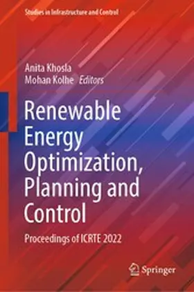 Khosla / Kolhe |  Renewable Energy Optimization, Planning and Control | eBook | Sack Fachmedien
