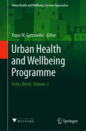 Gatzweiler |  Urban Health and Wellbeing Programme | eBook | Sack Fachmedien