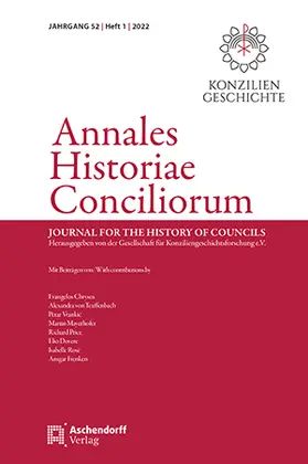 Brandmüller, Walter |  Annuarium Historiae Conciliorum | Zeitschrift |  Sack Fachmedien