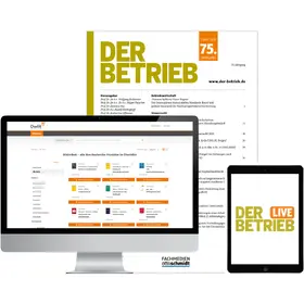  DER BETRIEB | Zeitschrift |  Sack Fachmedien