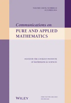  Communications on Pure and Applied Mathematics | Zeitschrift |  Sack Fachmedien