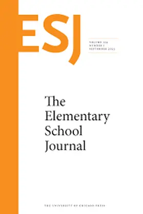 Elementary School Journal | University of Chicago Press | Zeitschrift | sack.de