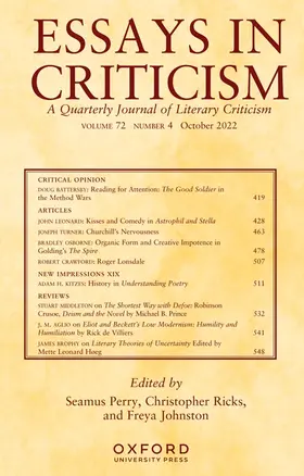 Essays in Criticism | Oxford University Press | Zeitschrift | sack.de