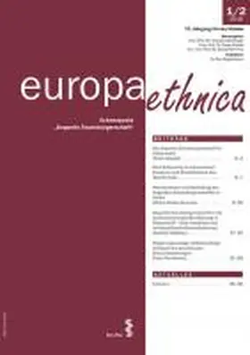 Hrsg.: Michael Geistlinger, Peter Hilpold und Georg Kremnitz |  europa ethnica | Zeitschrift |  Sack Fachmedien