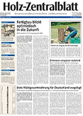 Holz-Zentralblatt | DRW-Verlag Weinbrenner | Zeitschrift | sack.de