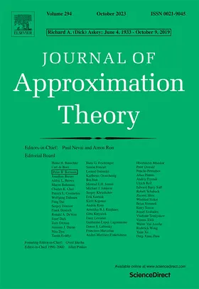  Journal of Approximation Theory | Zeitschrift |  Sack Fachmedien