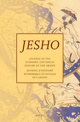  Journal of the Economic and Social History of the Orient | Zeitschrift |  Sack Fachmedien