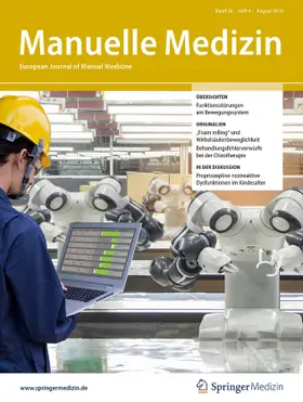 Federführender Schriftleiter: Lothar Beyer |  Manuelle Medizin | Zeitschrift |  Sack Fachmedien