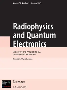  Radiophysics and Quantum Electronics | Zeitschrift |  Sack Fachmedien