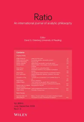 Ratio | John Wiley & Sons | Zeitschrift | sack.de