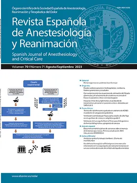  Revista Espanola de Anestesiologia y Reanimacion | Zeitschrift |  Sack Fachmedien