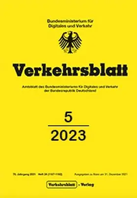  Verkehrsblatt | Zeitschrift |  Sack Fachmedien
