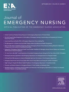 Journal of Emergency Nursing | Mosby | Zeitschrift | sack.de