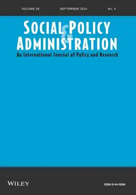 Social Policy & Administration | John Wiley & Sons | Zeitschrift | sack.de