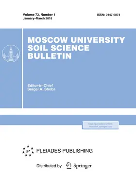  Moscow University Soil Science Bulletin | Zeitschrift |  Sack Fachmedien