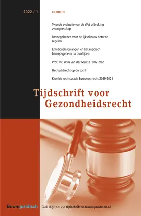 Tijdschrift voor Gezondheidsrecht | Boom juridisch | Zeitschrift | sack.de