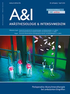  A&I Anästhesiologie und Intensivmedizin | Zeitschrift |  Sack Fachmedien