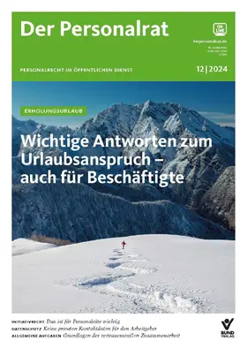 Bund-Verlag GmbH |  Der Personalrat | Zeitschrift |  Sack Fachmedien