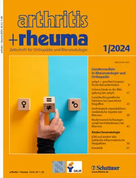 Prof. Dr. med. Heinz-Jürgen Lakomek / Prof. Dr. med. Andreas Krause / Prof. Dr. med. Wolfgang Rüther |  arthritis + rheuma | Zeitschrift |  Sack Fachmedien