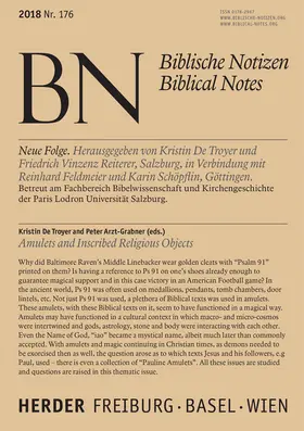 Friedrich Vinzent Reiterer / Mitherausgeber: Reinhard Feldmeier, Karin Schöpflin |  Biblische Notizen | Zeitschrift |  Sack Fachmedien