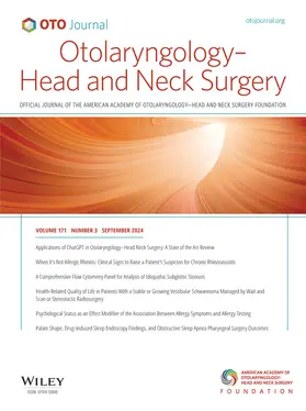  Otolaryngology-Head and Neck Surgery | Zeitschrift |  Sack Fachmedien