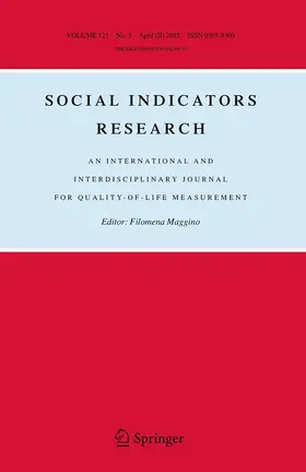  Social Indicators Research | Zeitschrift |  Sack Fachmedien