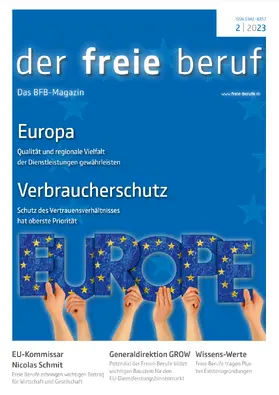 der freie beruf | Bundesverband der Freien Berufe (BFB) | Zeitschrift | sack.de