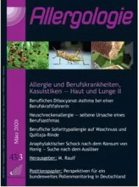 Hauptschriftleitung: Prof. Dr. med. Thomas Werfel |  Allergologie | Zeitschrift |  Sack Fachmedien