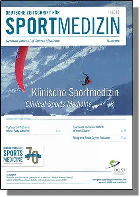  Deutsche Zeitschrift für Sportmedizin | Zeitschrift |  Sack Fachmedien