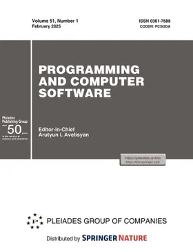 Programming and Computer Software | Pleiades Publishing | Zeitschrift | www2.sack.de