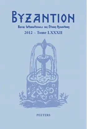  Byzantion | Zeitschrift |  Sack Fachmedien