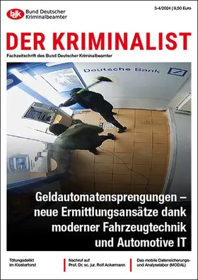 Bund Deutscher Kriminalbeamter e.V. (Hrsg.) |  der kriminalist | Zeitschrift |  Sack Fachmedien