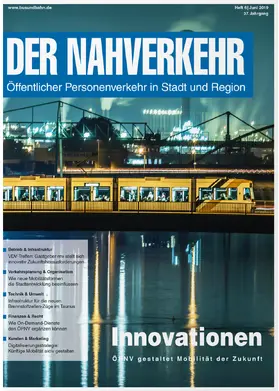 Redaktionsleitung: Dr. Lothar Kuttig |  Der Nahverkehr | Zeitschrift |  Sack Fachmedien