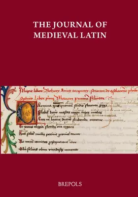  The Journal of Medieval Latin | Zeitschrift |  Sack Fachmedien