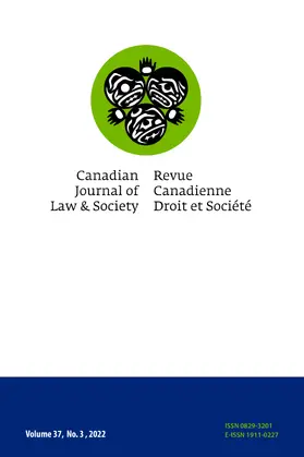  Canadian Journal of Law & Society / La Revue Canadienne Droit et Société | Zeitschrift |  Sack Fachmedien