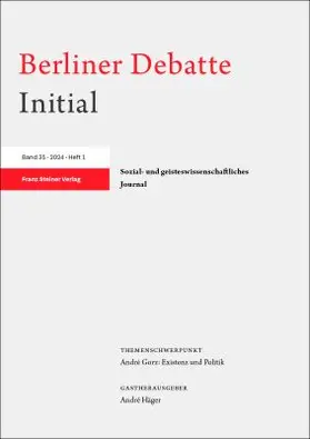 Berliner Debatte Initial | Franz Steiner Verlag | Zeitschrift | www2.sack.de
