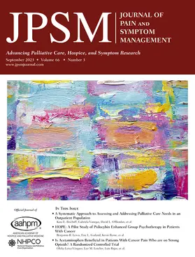 Journal of Pain and Symptom Management | Elsevier | Zeitschrift | sack.de