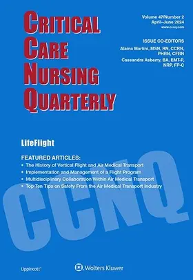  Critical Care Nursing Quarterly | Zeitschrift |  Sack Fachmedien